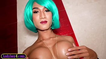 Perfect Ass Asian Ladyboy Shemale Creamy Blowjob And Butt Fucked