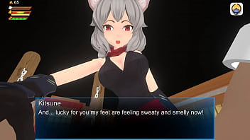 Femdom Hot Fox Girl Facetrampling Feet Socks