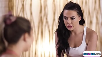 Yoga Teacher Squirting In Students Mouth