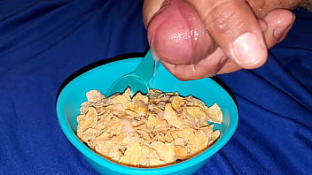 I Frosted My Flakes With My Delicious Cock Milk. All Part Of My Delicious Breakfast.