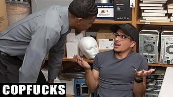 Petite Twink Blacked By Security Officer