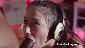 Latina Gamer Chick Seduces Big Black Dick