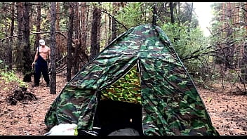 Masked Villain Fucks Tired Tourist In Tent / Horror Porn / Russian Gay