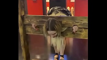 Does Anyone Know Her Name ? - blonde, slut, big-ass, thick, pawg, pillory, big-booty, white-girl - Video 1973703