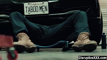 Closeted Car Mechanic Fucked Rough By His Buddy