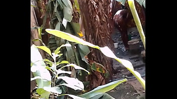 Two Lesbians Caught On Spycam Bathing Outside