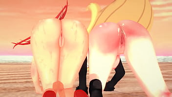 Pokemon - Threesome With Flannery And Cynthia