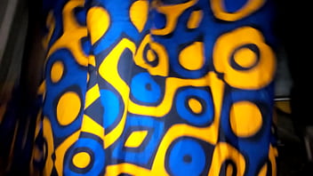 Quick Upskirt View Of A Blue Panties Of A Female Family Friend As She Was Busy Sweeping