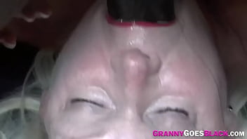 Mature Grandma Throating Black Dick