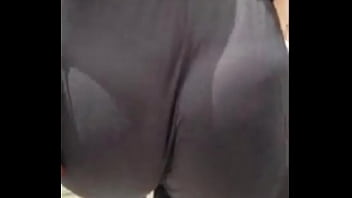 Candid Fat Ass Walking On Leggings