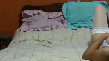 Hidden Camera-mutual Masturbation Of Latin With Stepson, She Moans Asking Him To Fuck Her, He Shoves Her Huge Cock In Her Delicious Hairy Pussy