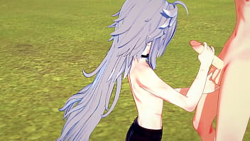 Genshin Impact Yaoi - Razor Handjob And Fucked By Diluc - Japanese Asian Manga Anime Game Porn Gay