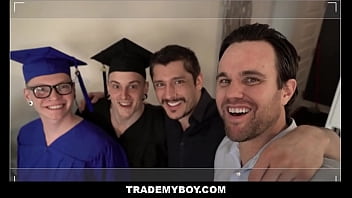 Two Twink Stepson' Swap Orgy With Stepdad' On Graduation Night - Harvey Sid, Rocky Vallarta, Marco Bianchi