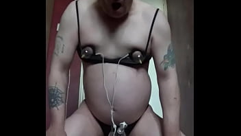 Bisexual Sissy Gay Mark Wright Gives Himself Electro And Likes It As You Can Tell