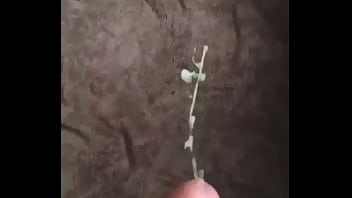 Spraying A Cumshot Load Onto The Carpet