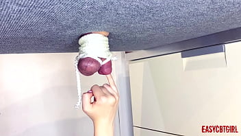 Pervert Girl Tied A Dick With Balls And Pulls For Them On The Milking Table Annycandy Painboy