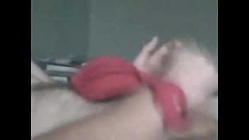 Tied Up Crossdresser Jacking Off