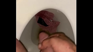 Piss And Cum On Thong
