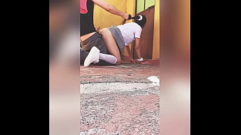 Alumnos De La T_cnica Teniendo Sexo En El Receso Del Colegio Mientras La Directora Habla En El Micrófono !