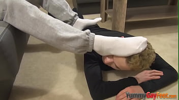 Foot Slave Worships Feet And Gets Fuck