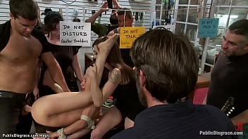 Bound Latina Ass Fucked In Public Store