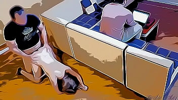 Joven Esposa Caliente Engaña A Su Marido Cuando Esta Trabajando En La Lapto Ntr Cartoon Hentai