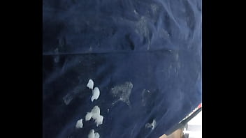 Cumming All Over Blue Velvet Dress