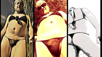 Crossdresser Walking On The Wild Side - outdoor, bra, lingerie, public, nylon, panty, crossdresser, exhibitionist, bear, transgender, cd, qu - Video 1729669