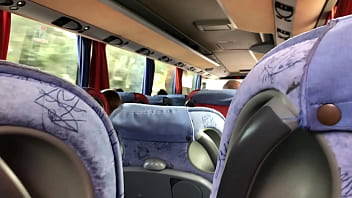 Public Masturbation On A Bus!