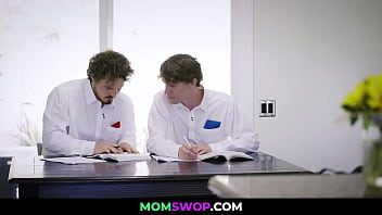 Momswop.com ⏩ Motorcyclist Step Moms Pummeling Their Bookworm Stepsons, Tricia Oaks, Lily Lane, Rion King, Robby Echo