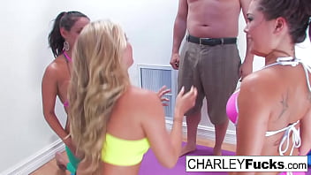 Charley, London Keyes And Samantha Saint Blow - cumshot, sex, pussy, hardcore, tits, babe, pornstar, ass, blowjob, brunette, bigtits, nude, puba, ch - Video 1726445