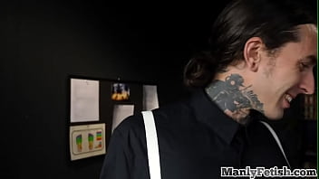 Inked Sissy Stud Barebacking In Couple During Erotic Session