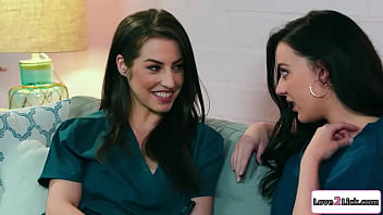 Petite Nurse Tries Lesbian Sex With Roommate