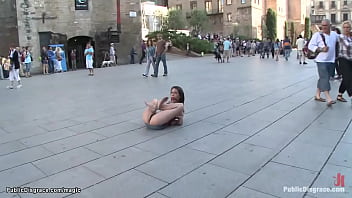 Spanish Hottiewalked In Crowded Streets