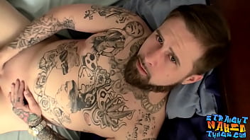 Handsome Inked Straight Thug Jacque Gosling Masturbates Solo