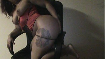 Vixen Vanitys Sexy Striptease In A Red Corset