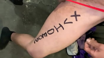 Verification Video - slut, sissy, verification, red-panties, body-writing, butt-plugged, caged-cock - Video 1902904