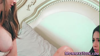 Buxom Teen Gets Oral From Stepmom