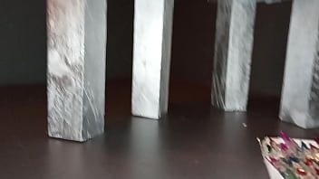 Geisha L 25 Cm Silver Japanese Geta High Heels Crush Light Bulbs(video Short Version)