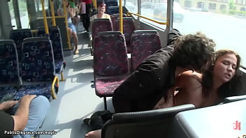 Bound Euro Slut Fucked In Public Bus