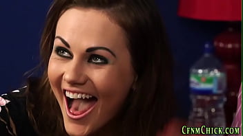 Nasty British Whores Tugging On Cock