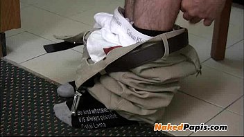 Naked Papi Jerking Thick Cock