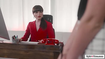 Trans Boss Natalie Mars Fucks Assistant
