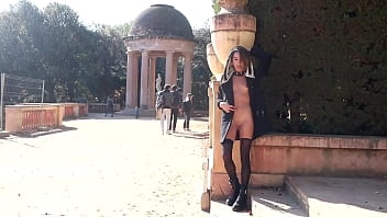 Outdoors Getting Naked In A Public Park In Barcelona