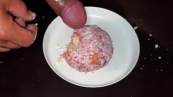 My Big Coconut Ball Is So Good With My Milky Cum Frosting!