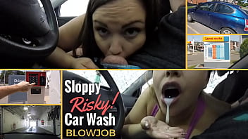 A Risky _ Sloppy Car Wash Blowjob! - Preview - Immeganlive