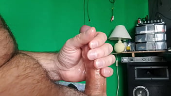 Sensitive Handjob - cum, big-dick, sensitive, oiled-handjob, sensitive-handjob, oiled-cumshot - Video 1688737