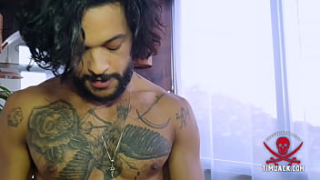 Sexy Hung Brazilian Jerking