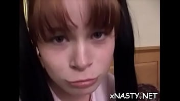 Marvelous Babe Vikki Gets Beef Bayonet Instead Of Dildo