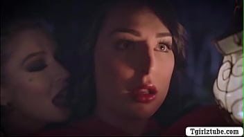 Latina Shemale Fucks Princess In Castle